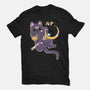 The Moon Cat-youth basic tee-Douglasstencil
