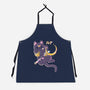 The Moon Cat-unisex kitchen apron-Douglasstencil