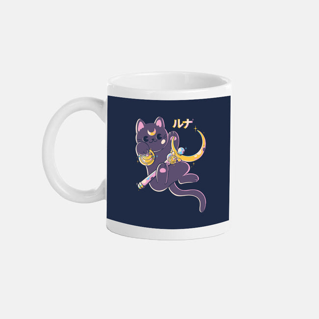 The Moon Cat-none mug drinkware-Douglasstencil