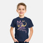 The Moon Cat-youth basic tee-Douglasstencil