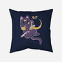 The Moon Cat-none removable cover throw pillow-Douglasstencil