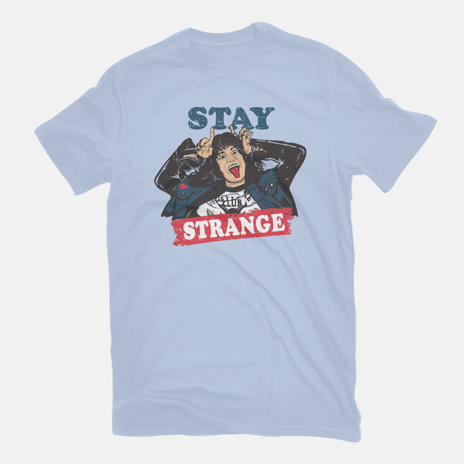 Stay Strange-womens fitted tee-turborat14