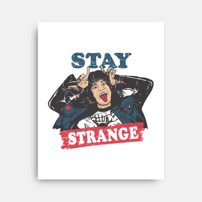 Stay Strange-none stretched canvas-turborat14