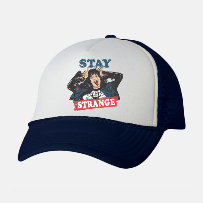 Stay Strange-unisex trucker hat-turborat14