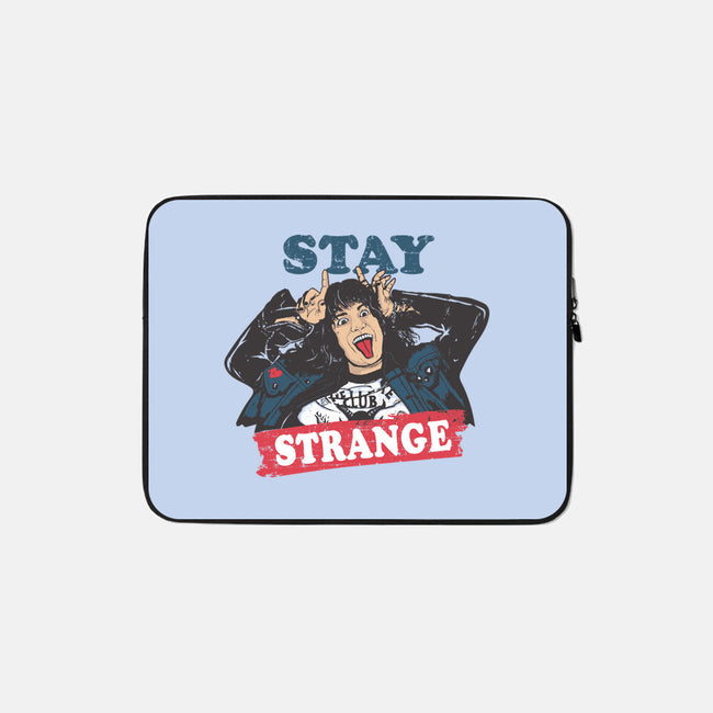 Stay Strange-none zippered laptop sleeve-turborat14
