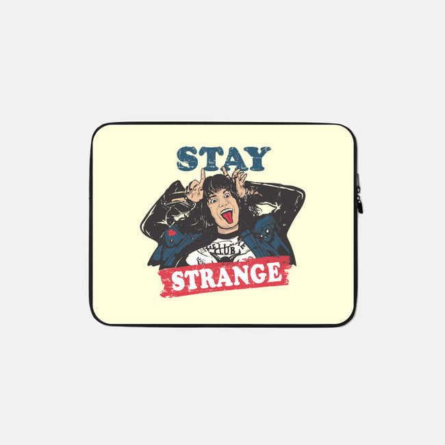 Stay Strange-none zippered laptop sleeve-turborat14