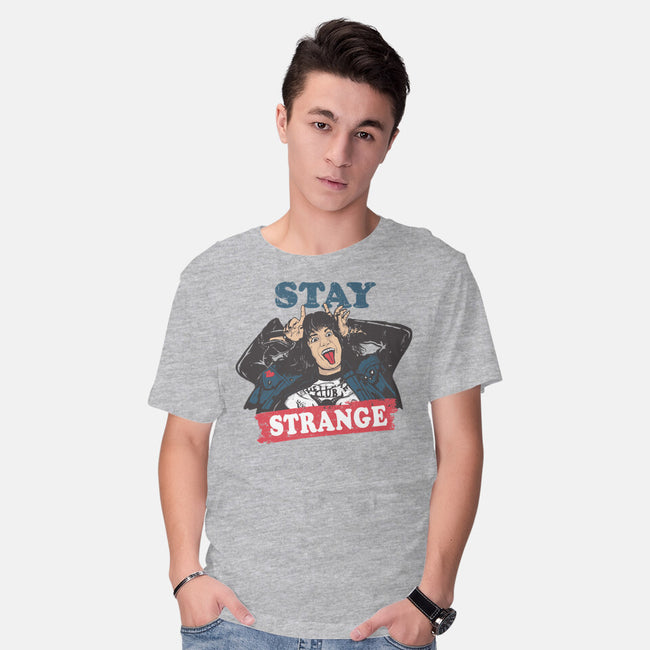 Stay Strange-mens basic tee-turborat14