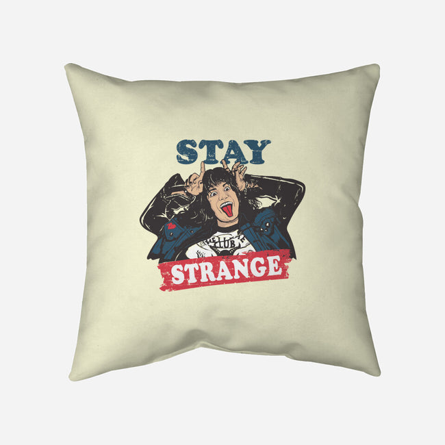 Stay Strange-none removable cover w insert throw pillow-turborat14