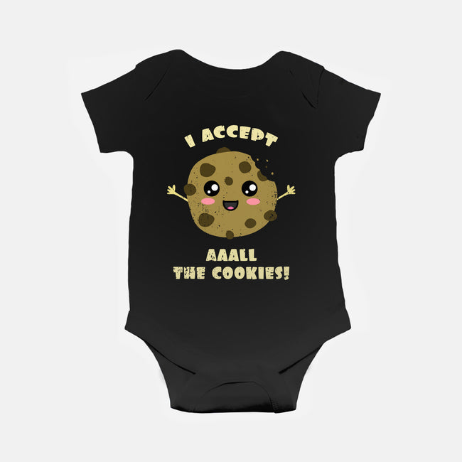 I Accept All The Cookies-baby basic onesie-BridgeWalker