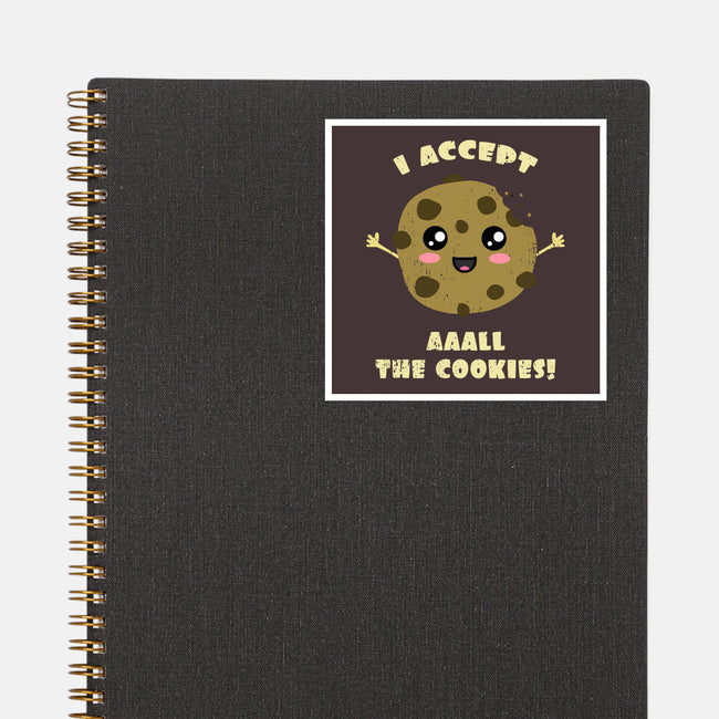 I Accept All The Cookies-none glossy sticker-BridgeWalker