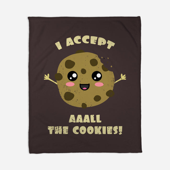 I Accept All The Cookies-none fleece blanket-BridgeWalker