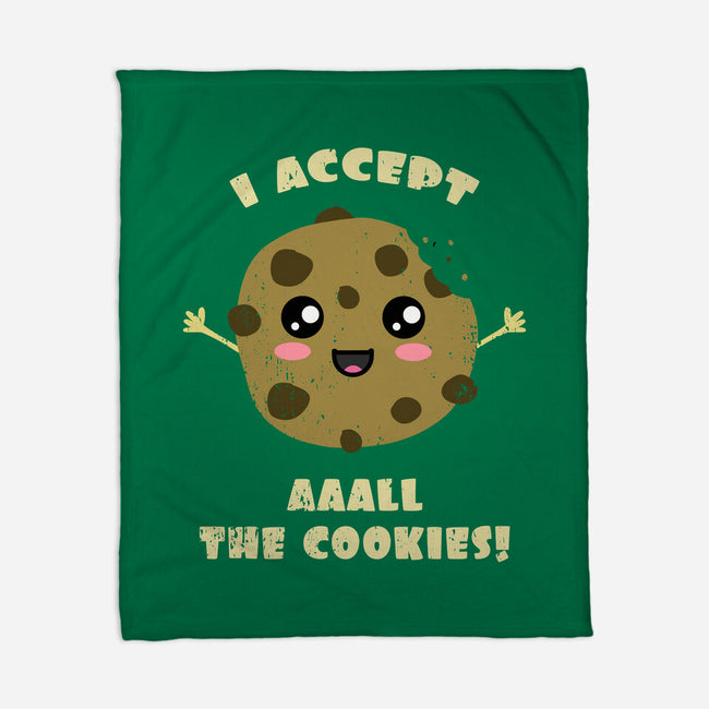 I Accept All The Cookies-none fleece blanket-BridgeWalker