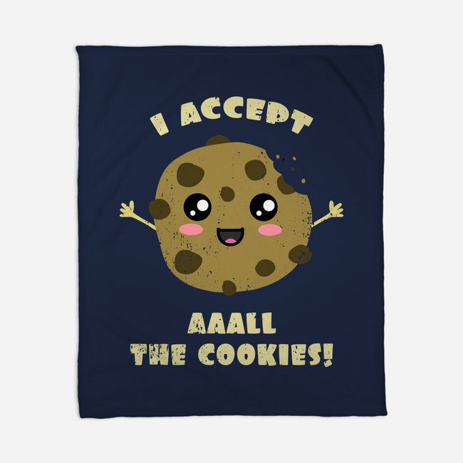 I Accept All The Cookies-none fleece blanket-BridgeWalker