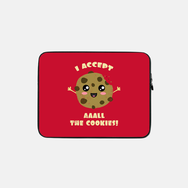 I Accept All The Cookies-none zippered laptop sleeve-BridgeWalker