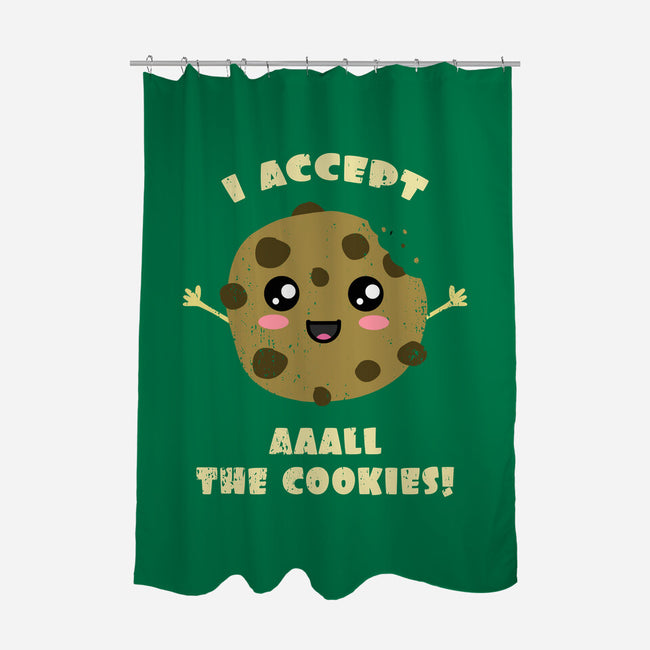 I Accept All The Cookies-none polyester shower curtain-BridgeWalker