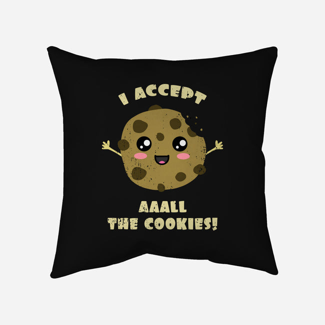 I Accept All The Cookies-none removable cover w insert throw pillow-BridgeWalker