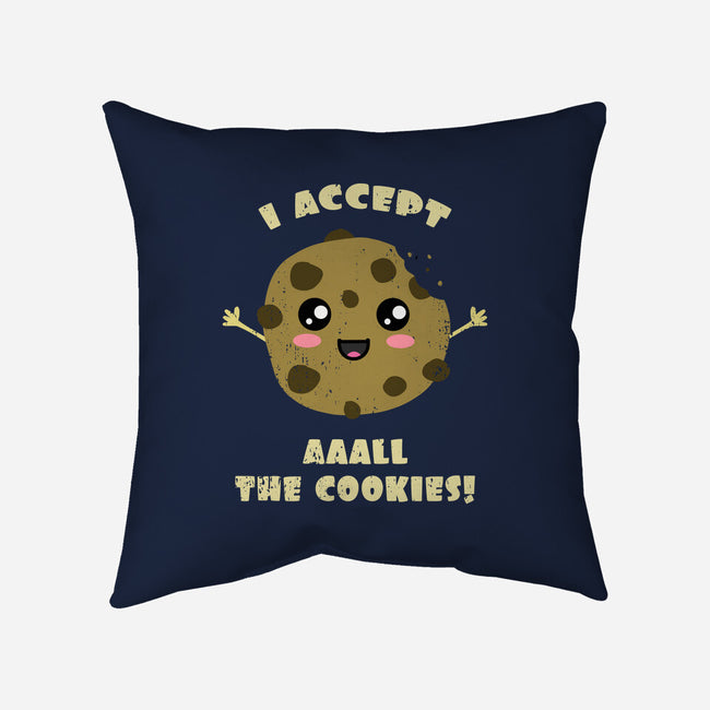 I Accept All The Cookies-none removable cover w insert throw pillow-BridgeWalker