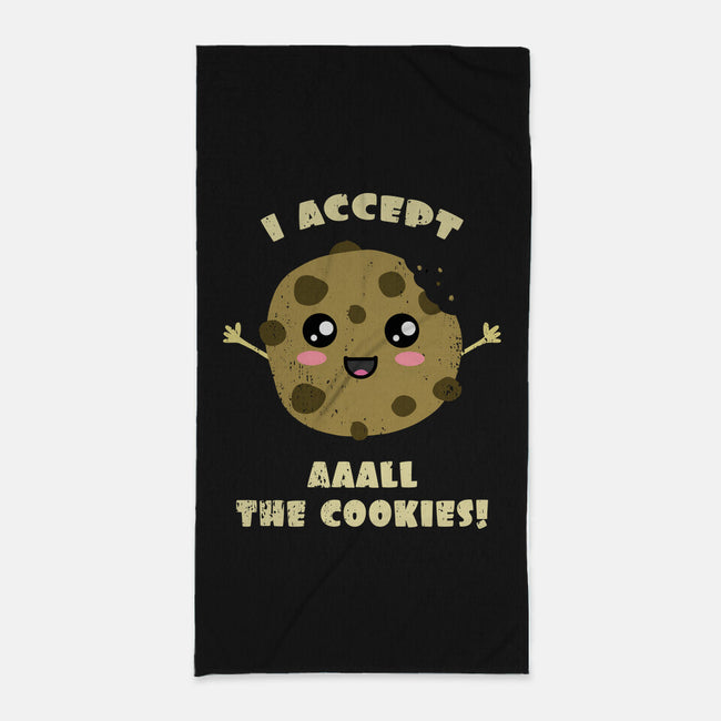 I Accept All The Cookies-none beach towel-BridgeWalker