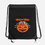Pumpkin Kawaii-none drawstring bag-krisren28