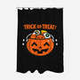 Pumpkin Kawaii-none polyester shower curtain-krisren28