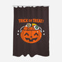 Pumpkin Kawaii-none polyester shower curtain-krisren28