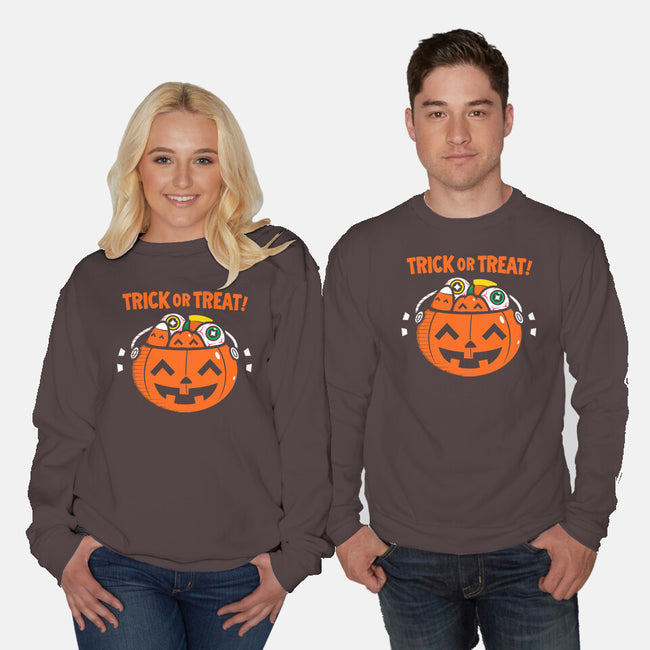 Pumpkin Kawaii-unisex crew neck sweatshirt-krisren28