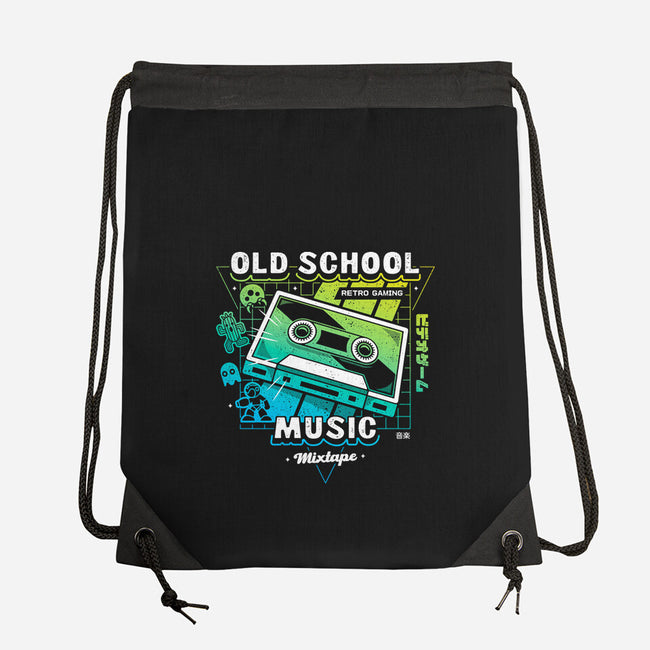 Retro Gaming Music-none drawstring bag-Logozaste