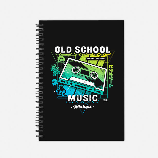 Retro Gaming Music-none dot grid notebook-Logozaste