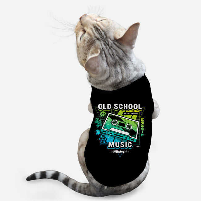 Retro Gaming Music-cat basic pet tank-Logozaste