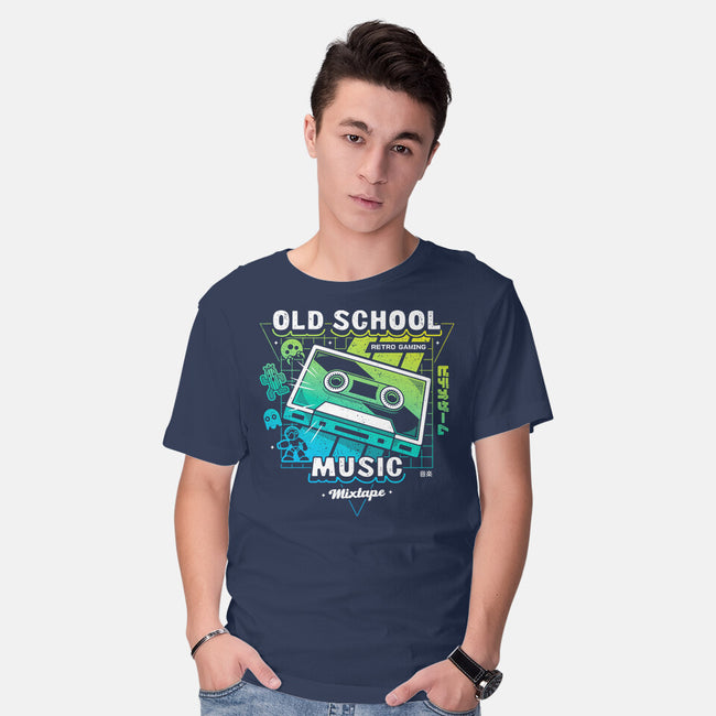 Retro Gaming Music-mens basic tee-Logozaste