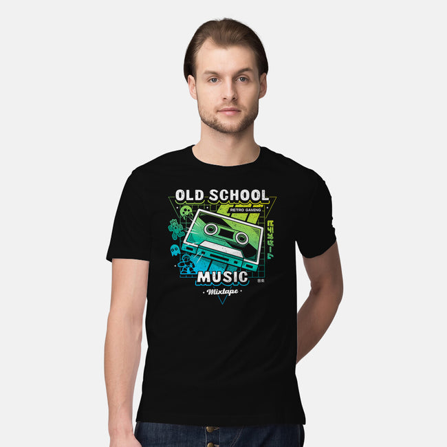 Retro Gaming Music-mens premium tee-Logozaste