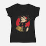 Keep Walking-womens v-neck tee-Gomsky