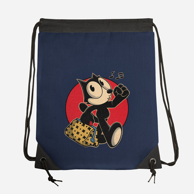 Keep Walking-none drawstring bag-Gomsky