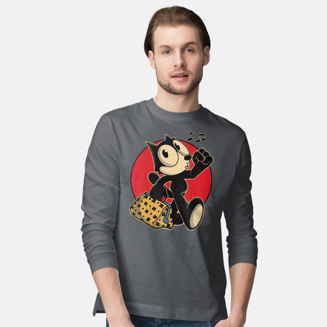 Keep Walking-mens long sleeved tee-Gomsky