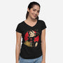 Keep Walking-womens v-neck tee-Gomsky