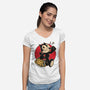 Keep Walking-womens v-neck tee-Gomsky