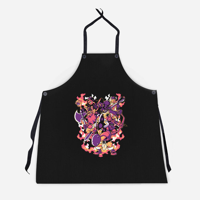 Hunting Dragons-unisex kitchen apron-1Wing