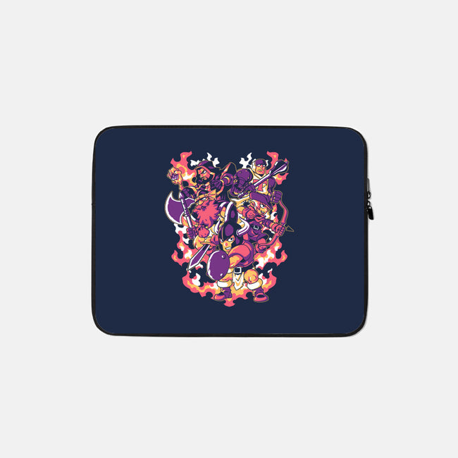 Hunting Dragons-none zippered laptop sleeve-1Wing