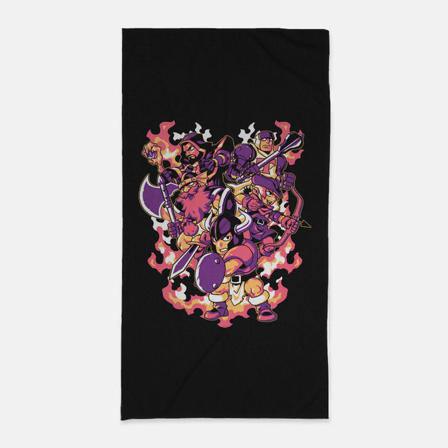 Hunting Dragons-none beach towel-1Wing