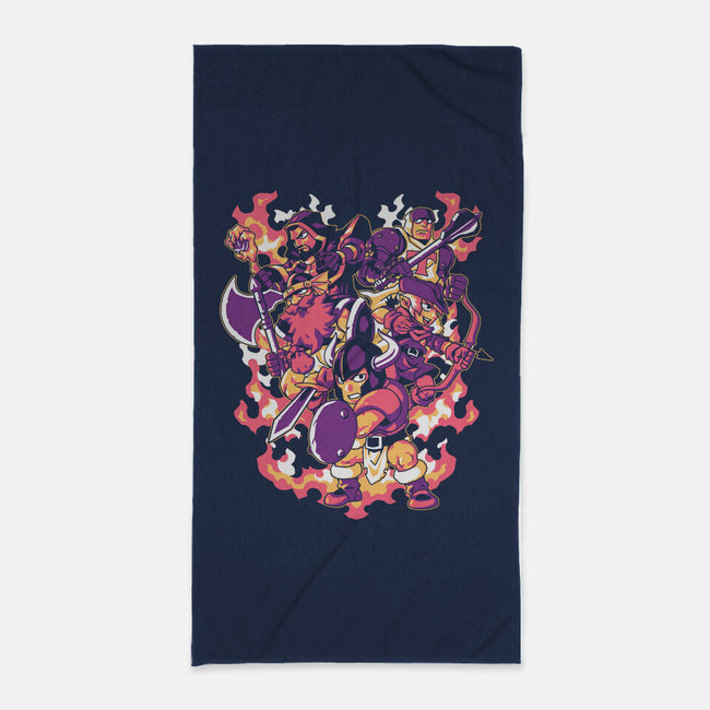 Hunting Dragons-none beach towel-1Wing