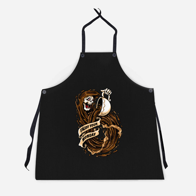 Enjoy Your Monday-unisex kitchen apron-spoilerinc