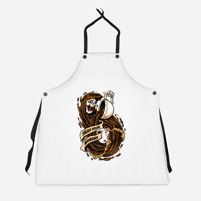 Enjoy Your Monday-unisex kitchen apron-spoilerinc