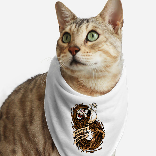 Enjoy Your Monday-cat bandana pet collar-spoilerinc