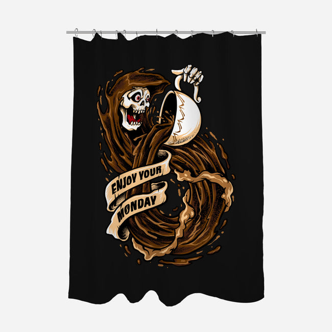 Enjoy Your Monday-none polyester shower curtain-spoilerinc
