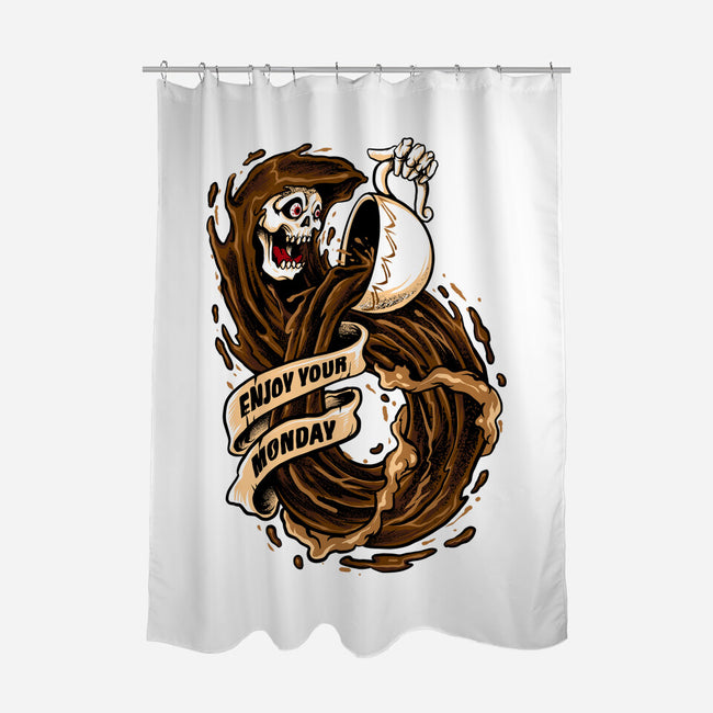 Enjoy Your Monday-none polyester shower curtain-spoilerinc