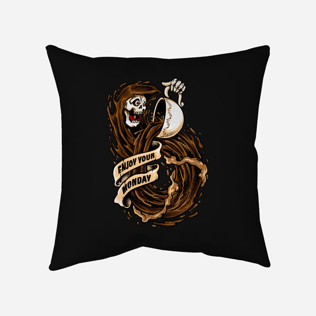 Enjoy Your Monday-none removable cover w insert throw pillow-spoilerinc