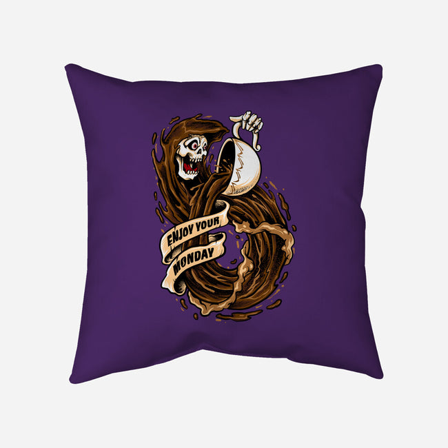 Enjoy Your Monday-none removable cover w insert throw pillow-spoilerinc