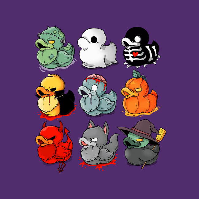 Halloween Duck-none glossy sticker-Vallina84