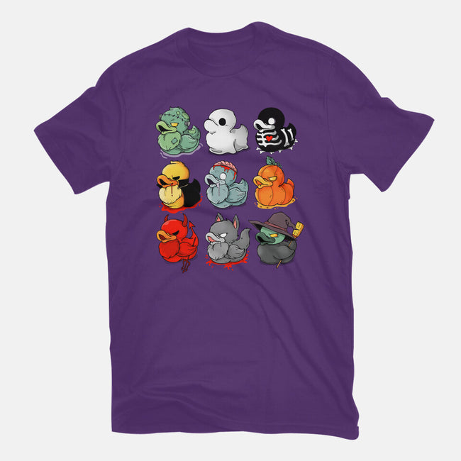 Halloween Duck-womens basic tee-Vallina84