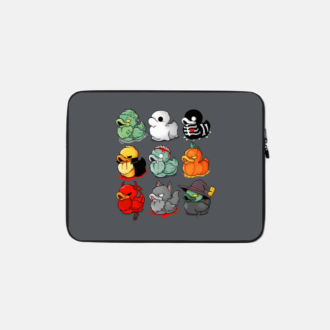 Halloween Duck-none zippered laptop sleeve-Vallina84